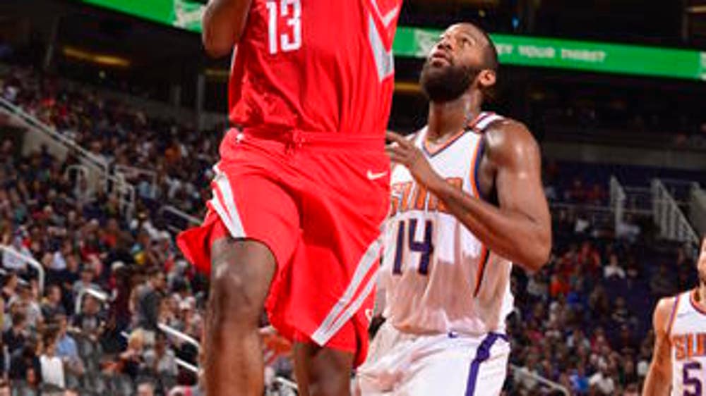 Harden, Rockets score 90 in 1st half and rout Suns 142-116 (Nov 16, 2017)