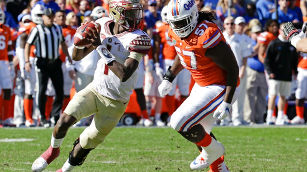 Florida State uses 2 defensive TDs to beat Florida 38-22 (Nov 25, 2017)