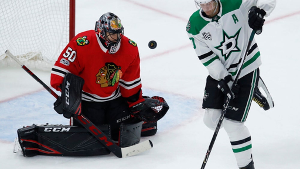 Janmark scores twice as Stars beat Blackhawks 4-3 in OT (Nov 30, 2017)