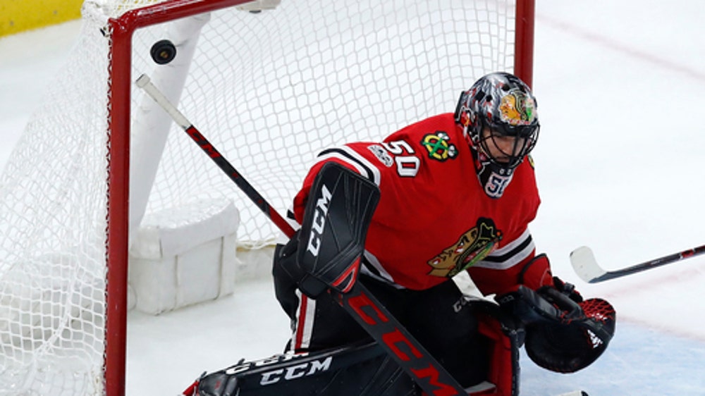 Blackhawks place goalie Corey Crawford on injured reserve