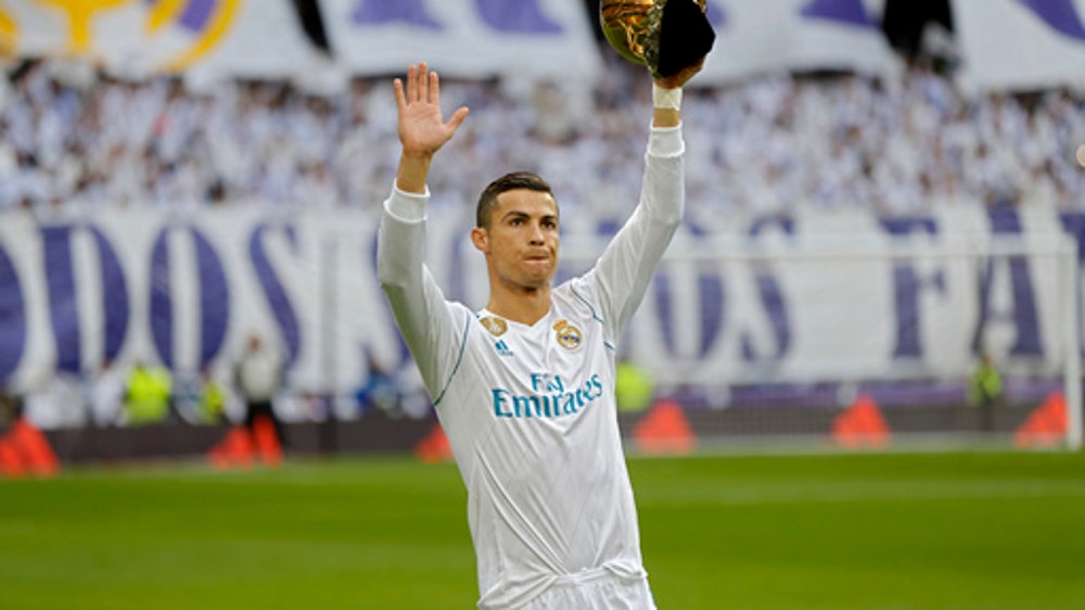 Ronaldo celebrates Ballon d'Or with 2 goals in Madrid rout