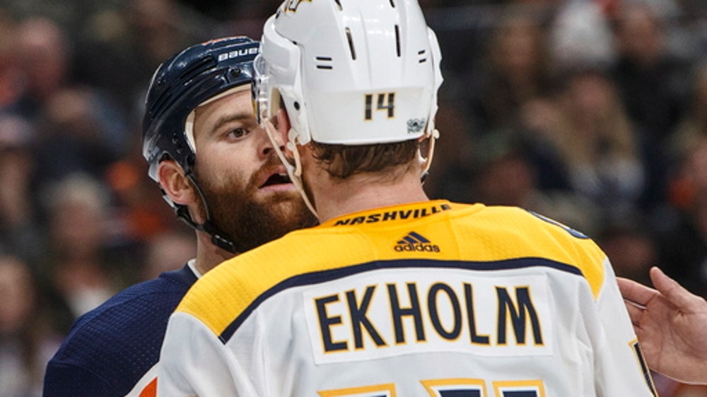 Saros makes 46 saves, surging Predators blank Oilers 4-0 (Dec 14, 2017)