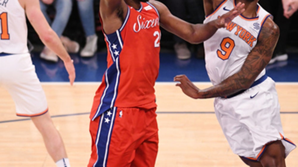 Embiid, Redick help 76ers beat Knicks, end 5-game skid (Dec 25, 2017)