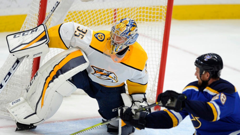 Jarnkrok scores, Rinne shines as Predators beat Blues 2-1 (Dec 27, 2017)