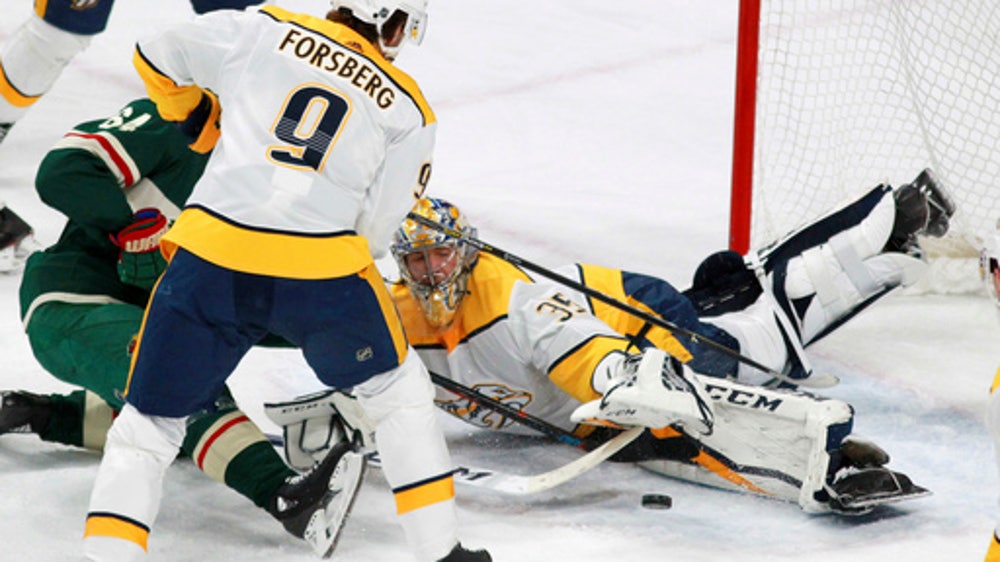 Predators place Forsberg on IR with upper-body injury