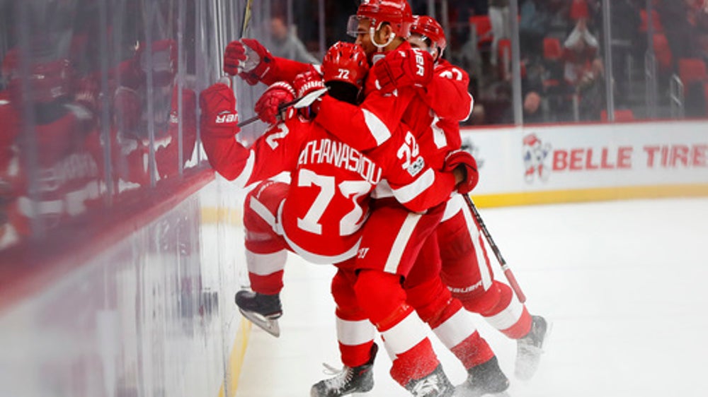 Athanasiou scores 6 seconds into OT, Detroit tops Ottawa 2-1 (Jan 03, 2018)