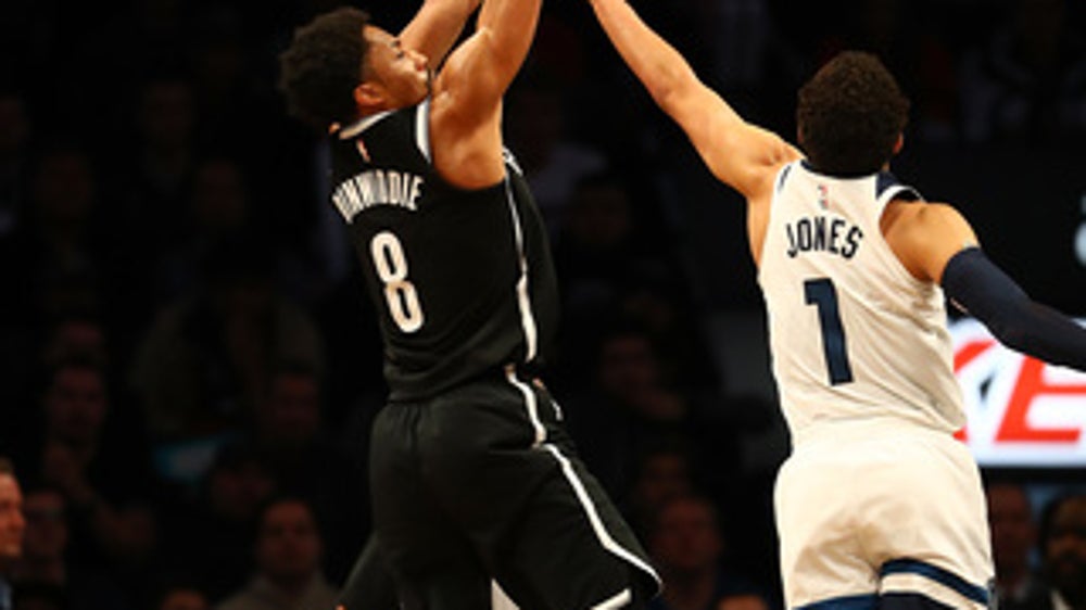 Nets cool off Timberwolves 98-97 on Dinwiddie's jumper (Jan 03, 2018)