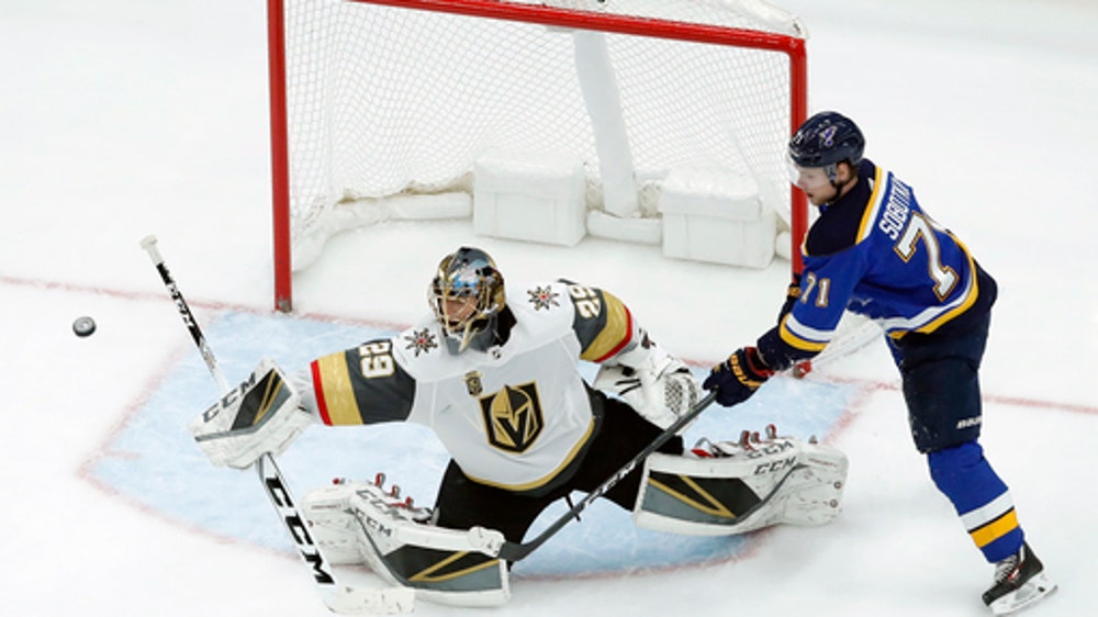 Stastny, Steen score to lift Blues over Golden Knights 2-1 (Jan 04, 2018)