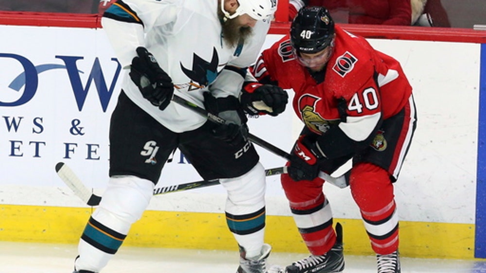 Sharks F Joe Thornton out for several weeks with knee injury