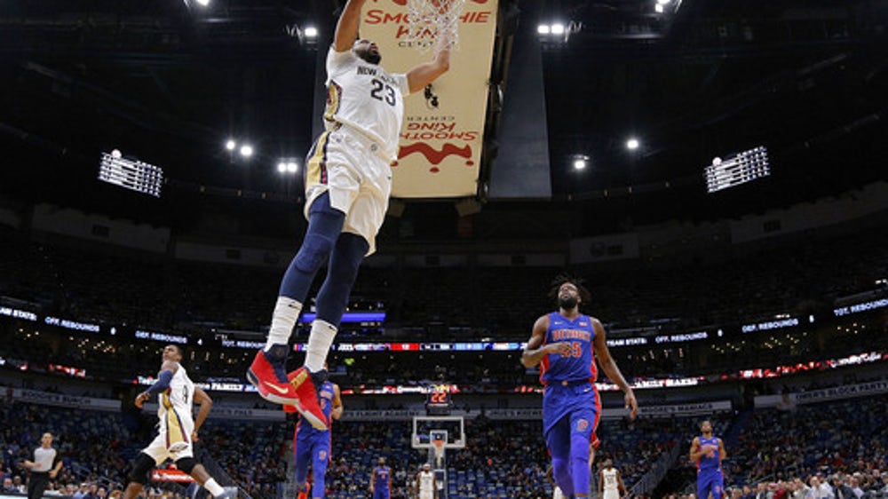 After Davis' injury, Cousins lifts Pelicans past Pistons (Jan 08, 2018)