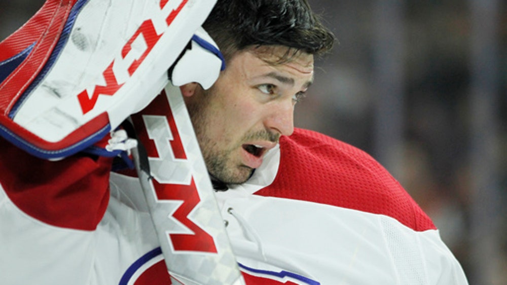 Canadiens goalie Price uncertain after taking shot off mask