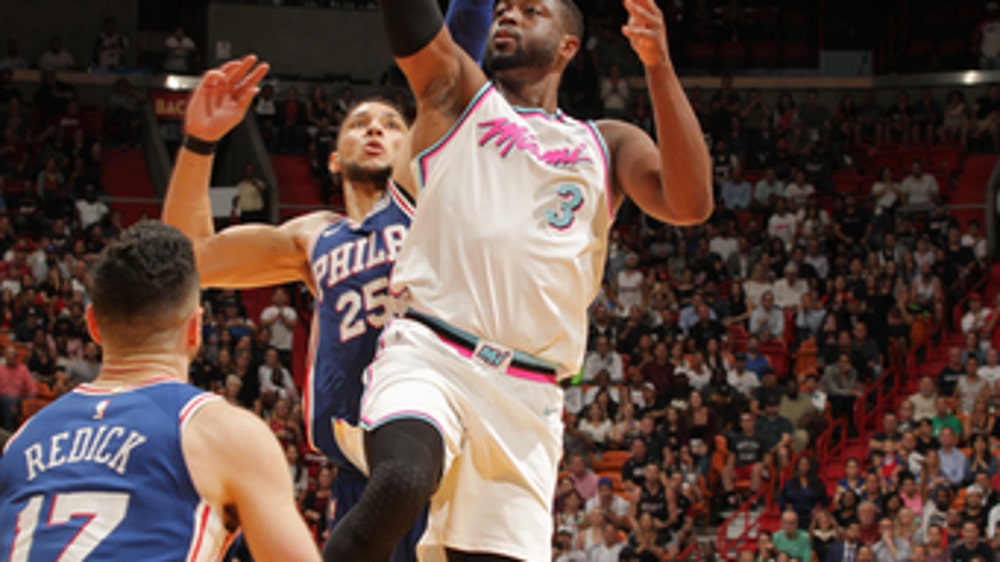 Father Prime: Wade gets 27, Heat beat 76ers 102-101