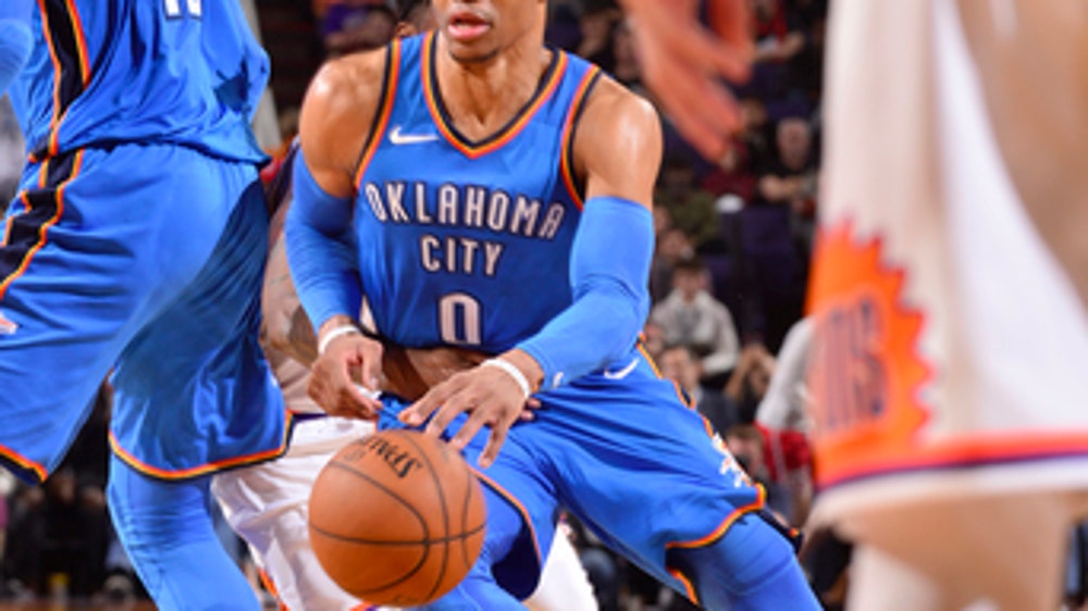 Westbrook’s 43 points lead Thunder past Suns, 124-116