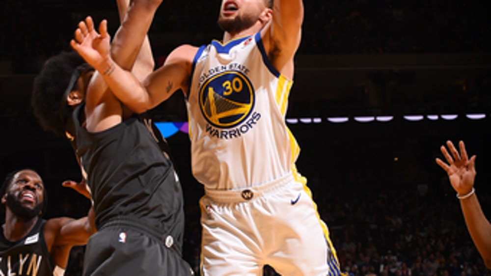 Stephen Curry scores 34 points, leads Warriors past Nets