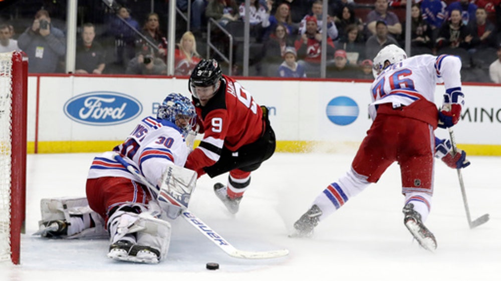 Hall and Butcher score 2 apiece as Devils power past Rangers