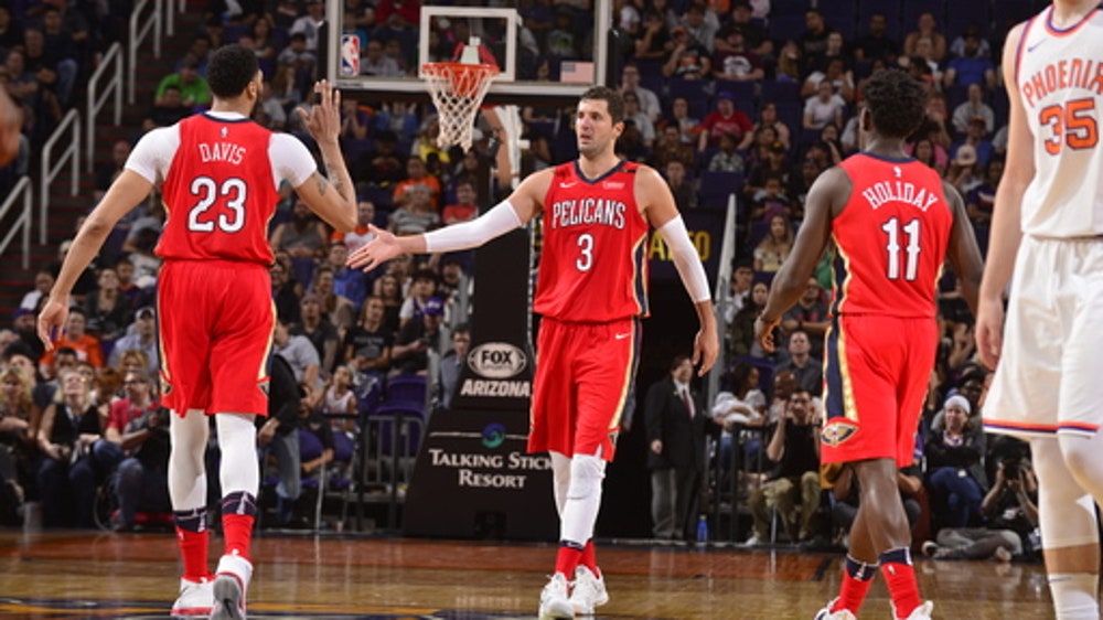 Mirotic, Davis lead Pelicans to blowout win over Suns