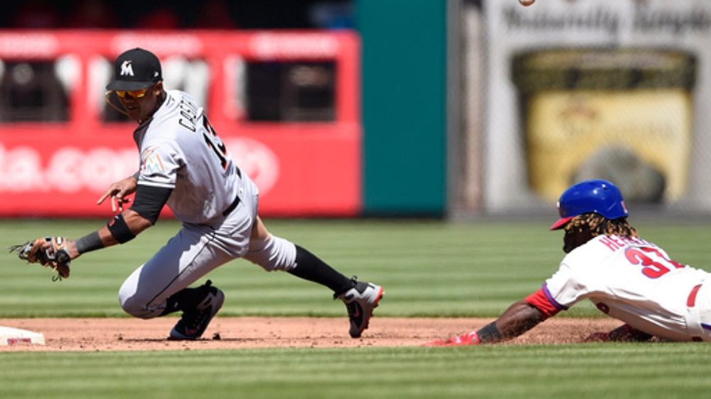 Marlins spoil Jake Arrieta’s debut, beat Phillies 6-3