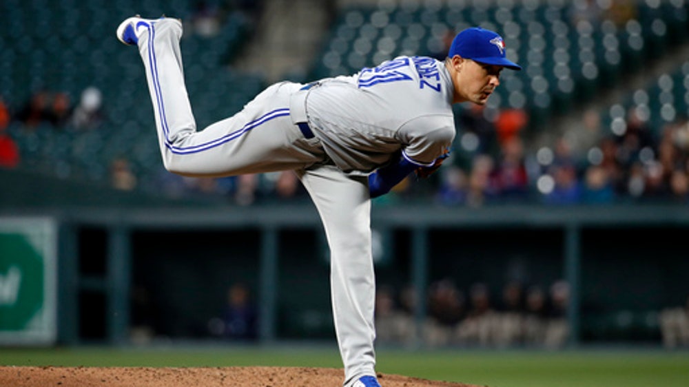 Aaron Sanchez no-hits Orioles through 7 innings