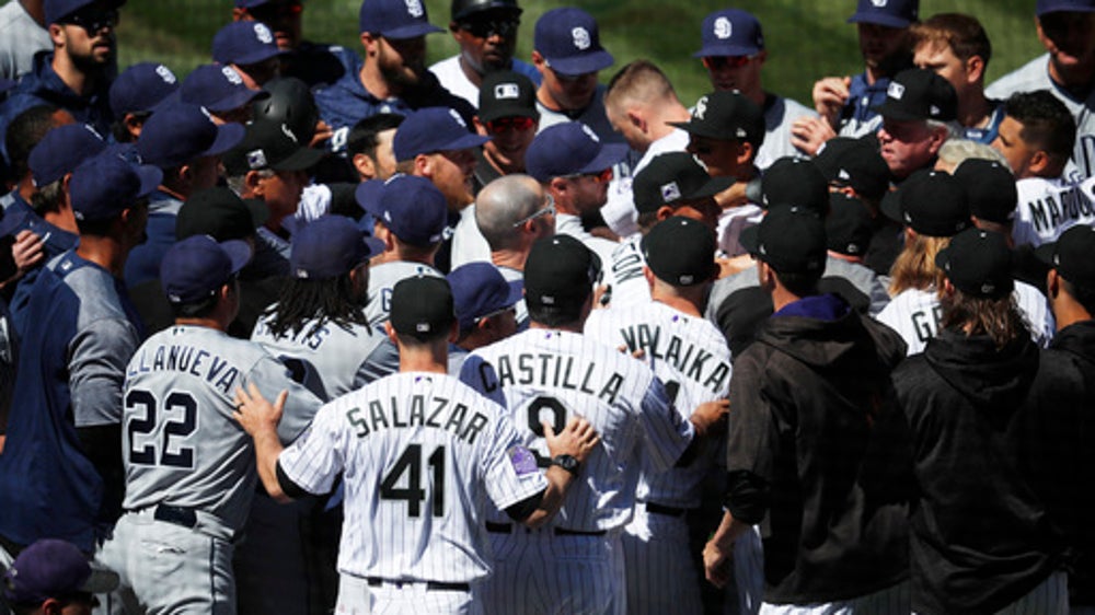 Basebrawl: Arenado charges mound, Rockies beat Padres 6-4
