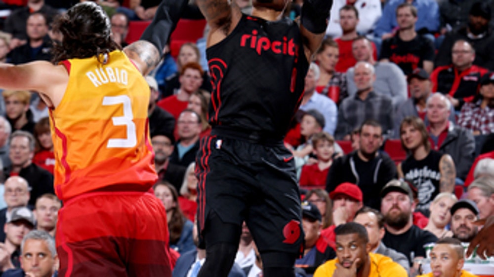 Blazers claim No. 3 seed with 102-93 win over Utah