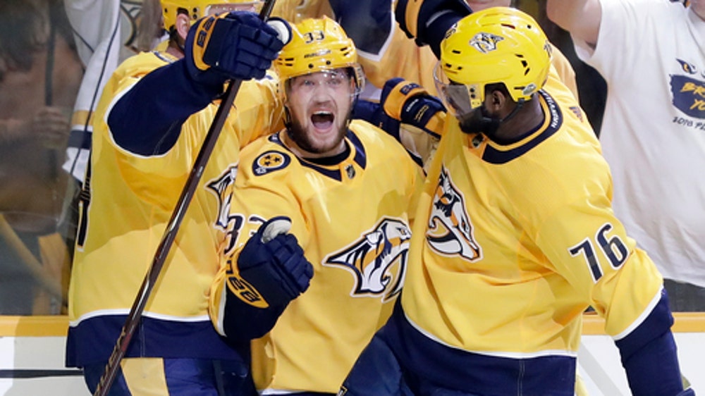 Predators take 2-0 lead after holding off Avalanche 5-4