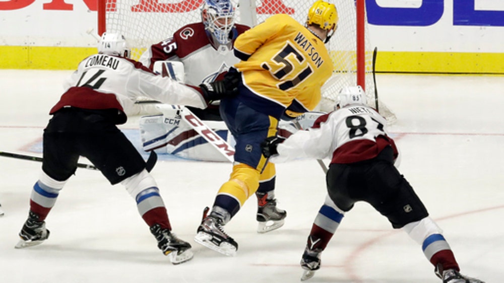 Predators beat Avalanche 5-4 to take 2-0 series lead