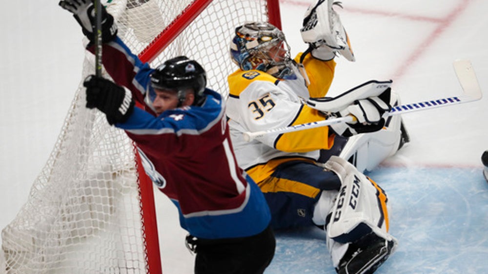MacKinnon scores twice, Avs beat Predators 5-3 in Game 3