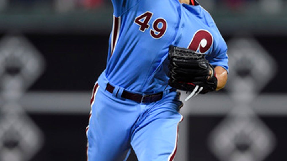 Arrieta Ks 10, allows 1 hit in 7 innings in Phillies win