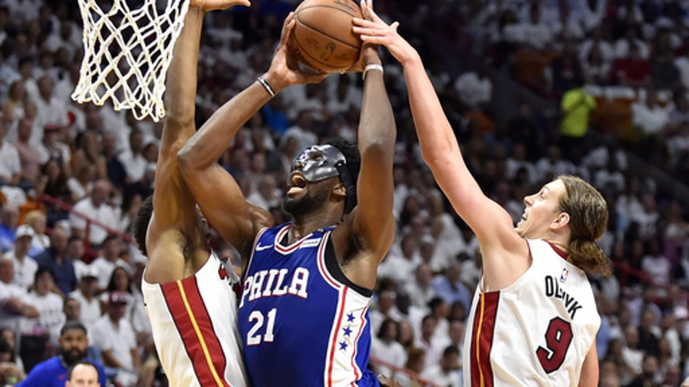 Embiid scores 23, 76ers top Heat 128-108 for 2-1 series lead
