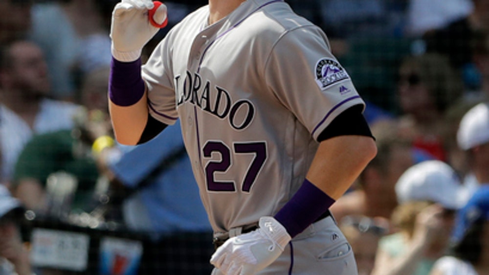 Arenado hits 2 HRs to back Anderson, Rockies pound Cubs 11-2