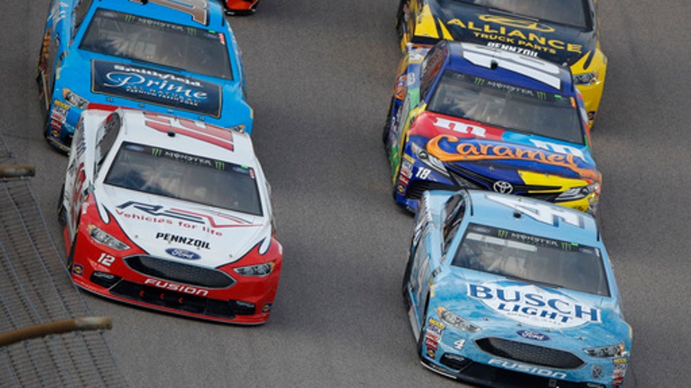 The Latest: Blaney wins Stage 1 at Kansas Speedway