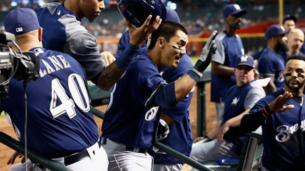 Brewers hit 4 HRs, win 8-2 against skidding D-backs