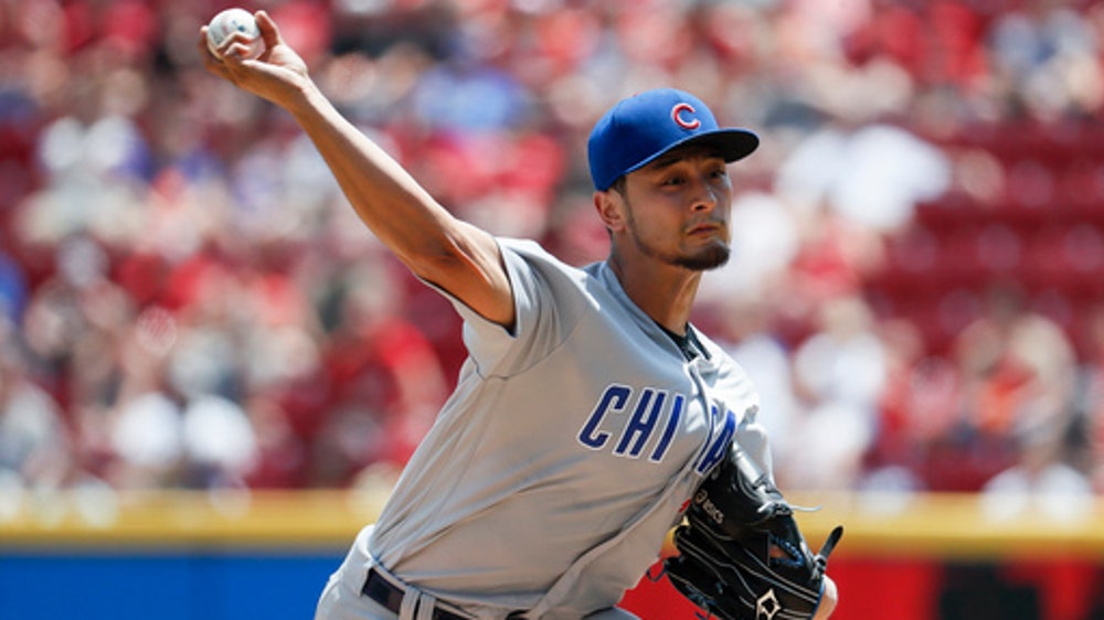 Backed by HRs, Darvish beats Reds 6-1 for 1st win with Cubs