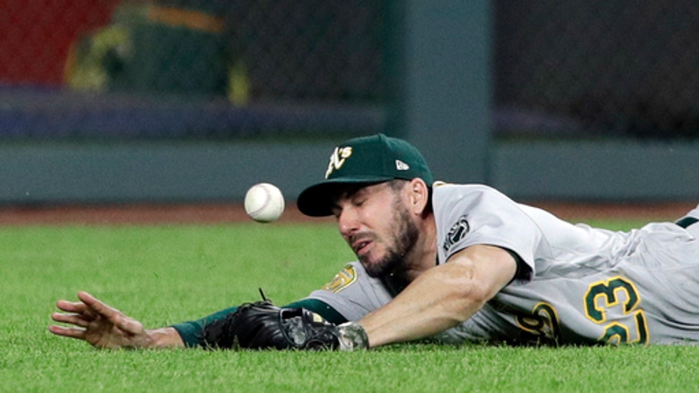 A's put struggling OF Joyce on DL with lower back strain