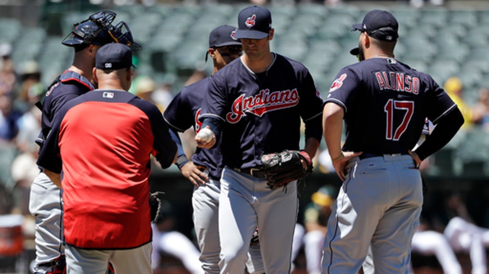 Jackson gets 1st win with A’s in 7-2 victory over Indians