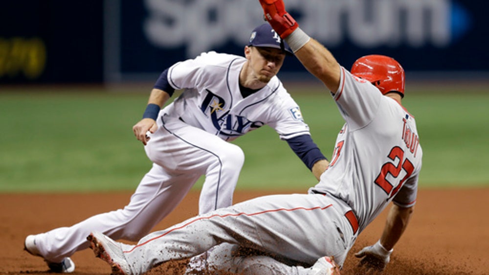 Angels’ Mike Trout out of lineup vs. Rays with sore wrist
