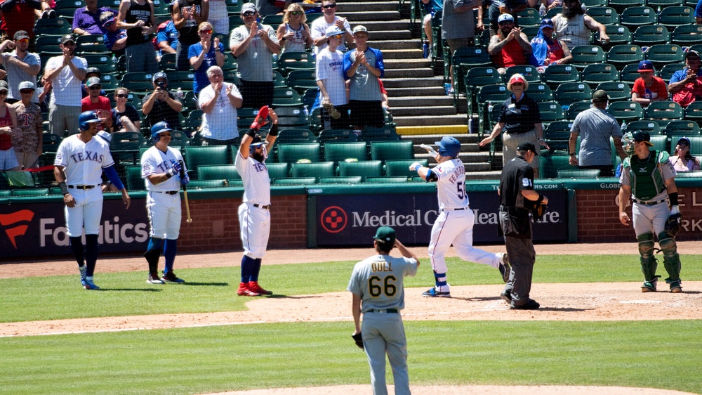 Rookie CG for Rangers wraps up doubleheader sweep over A's