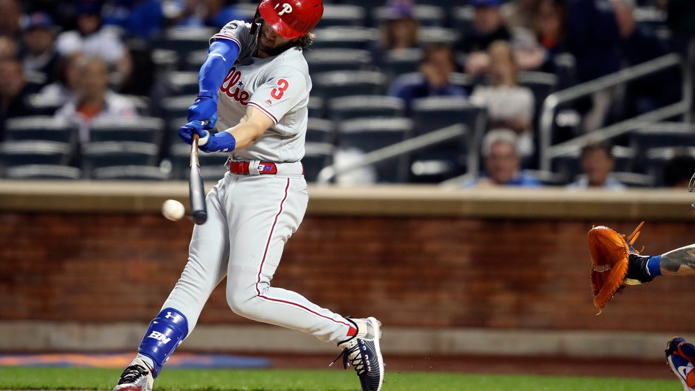 Phillies star Harper again out of lineup with injured hand