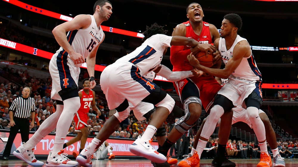 No. 19 Ohio State rallies in 2nd half, beats Illinois 77-67