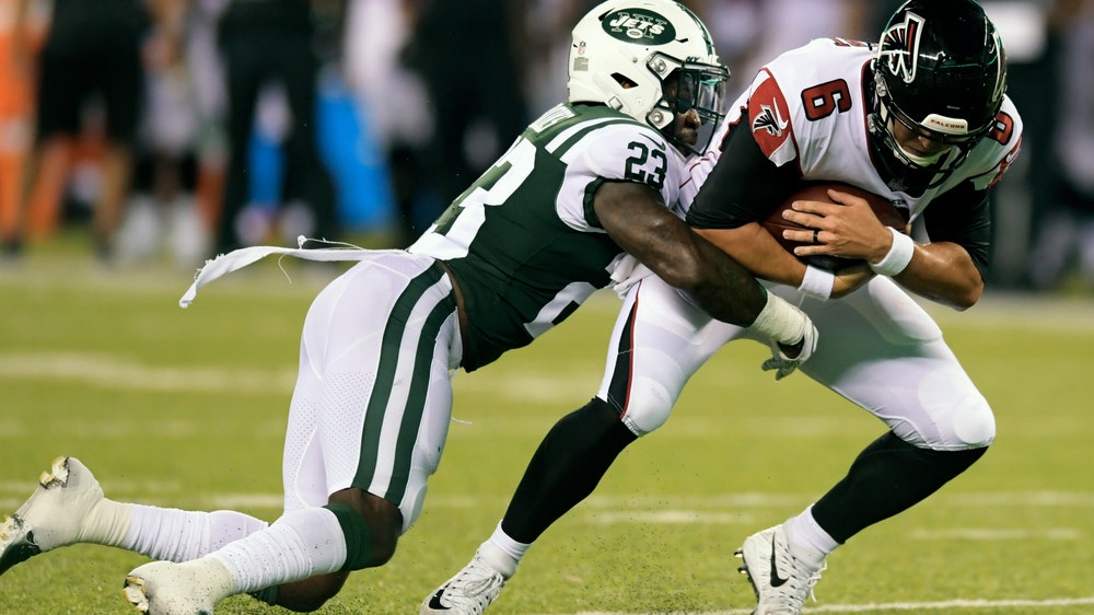 Helmet penalty flags fly in Jets’ win over Falcons