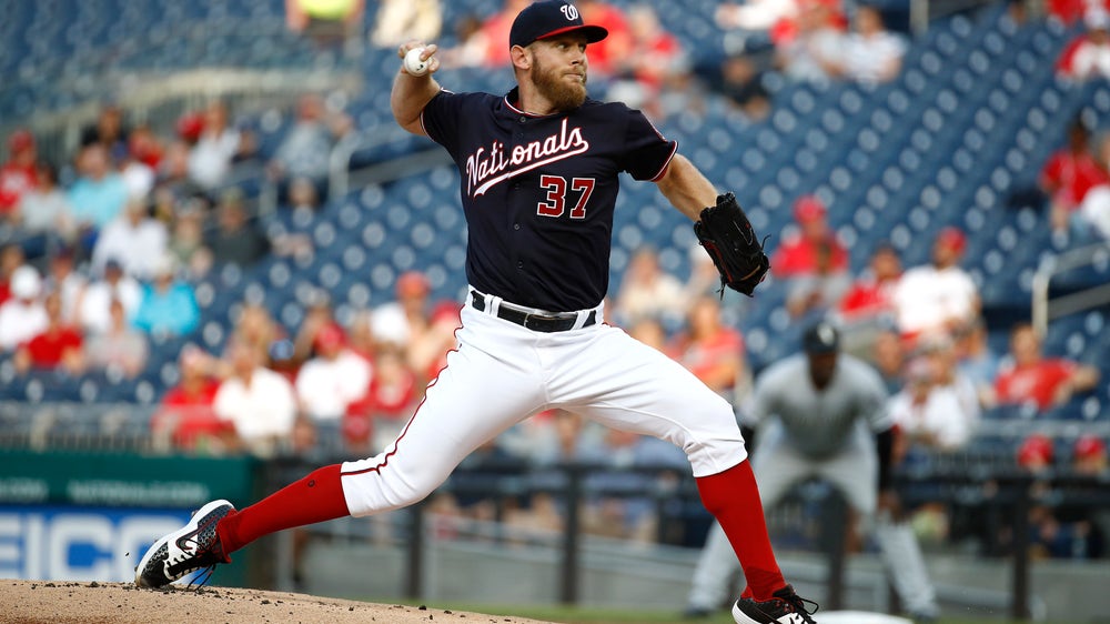 Strasburg earns 100th win, Nationals beat White Sox 9-5