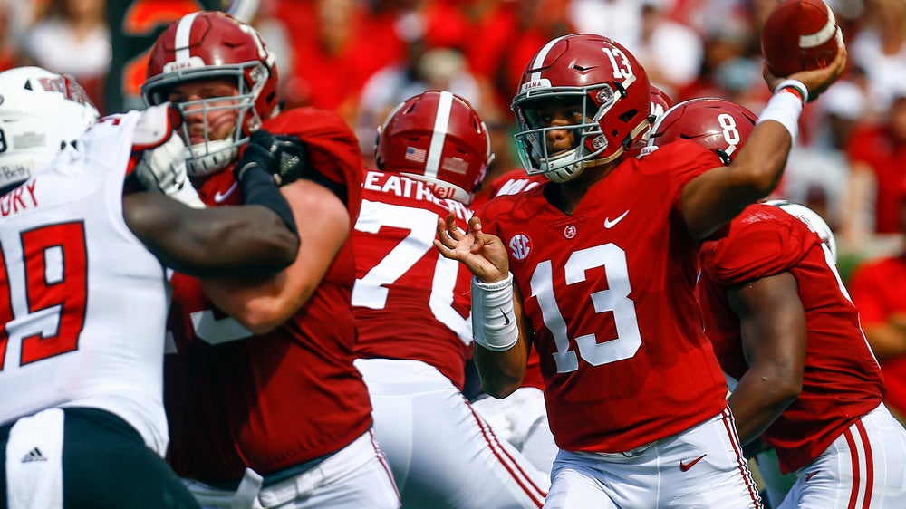 Tagovailoa, No. 1 Alabama blow out Arkansas State , 57-7