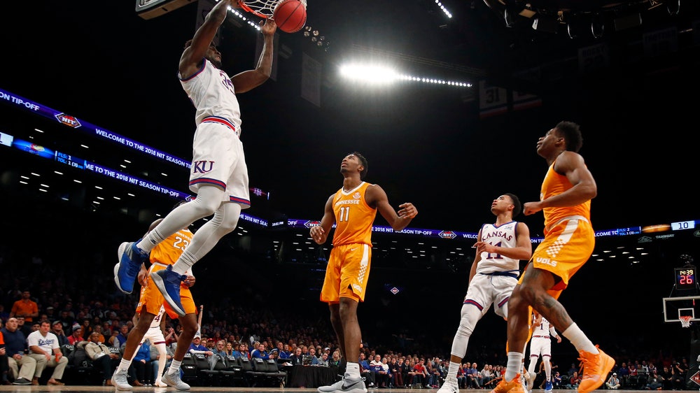 The Latest: No. 2 Kansas outlasts No. 5 Tennessee in OT