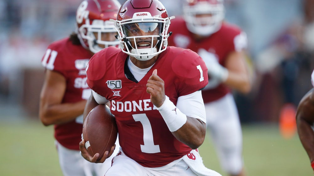 Hurts throws 3 TD passes, No. 4 Oklahoma routs South Dakota