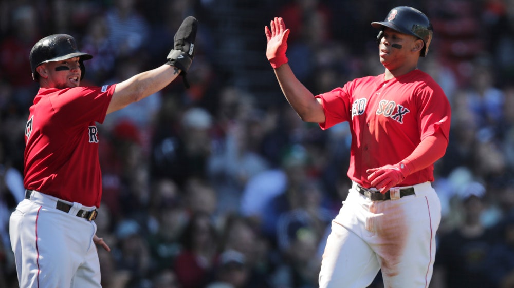 Rodriguez, Red Sox beat Giants 5-4 to avoid sweep