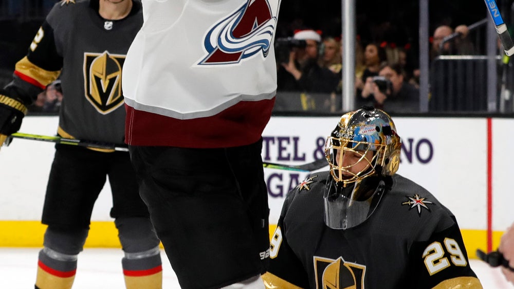 Bellemare, Kadri score twice, Avalanche beat Vegas 7-3