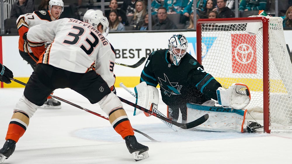 Burns leads Sharks to 4-2 win over Ducks