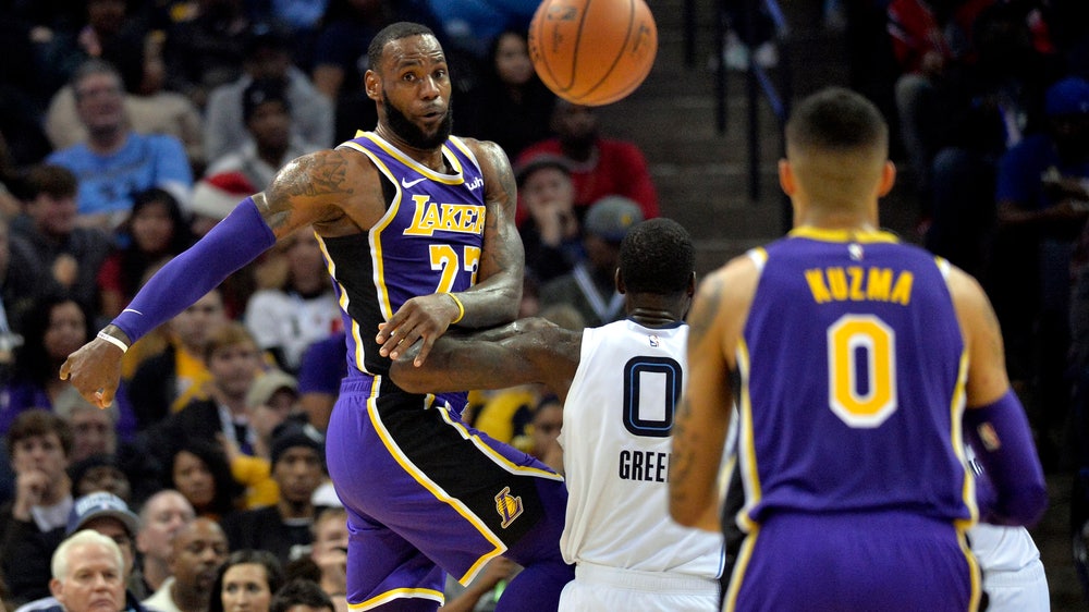LeBron, Kuzma lead Lakers to easy win over Grizzlies