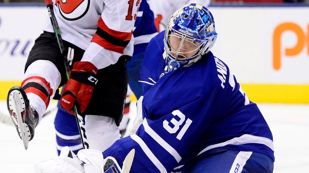 Matthews' hat trick lifts Leafs past Devils 7-4