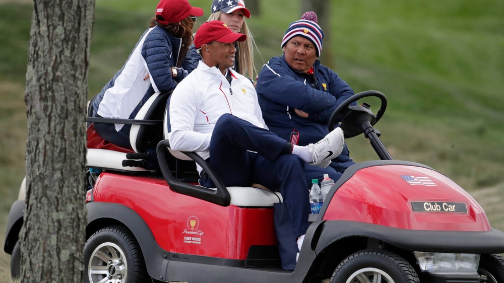 Tiger Woods is everywhere in this President Cup
